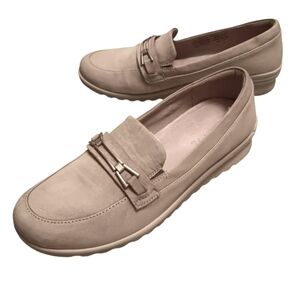 Aravon Grey Suede Supportive Loafers 8.5